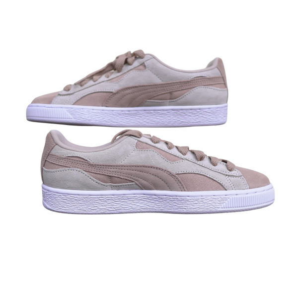 Puma Suede Classic Sneakers Cream & Tan Women’s US 8.5 NWOT Soft Fall Neutral - Picture 2 of 16